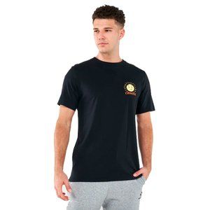 Converse T-shirt Men Black Yellow Back Print Various Size's New With Tags